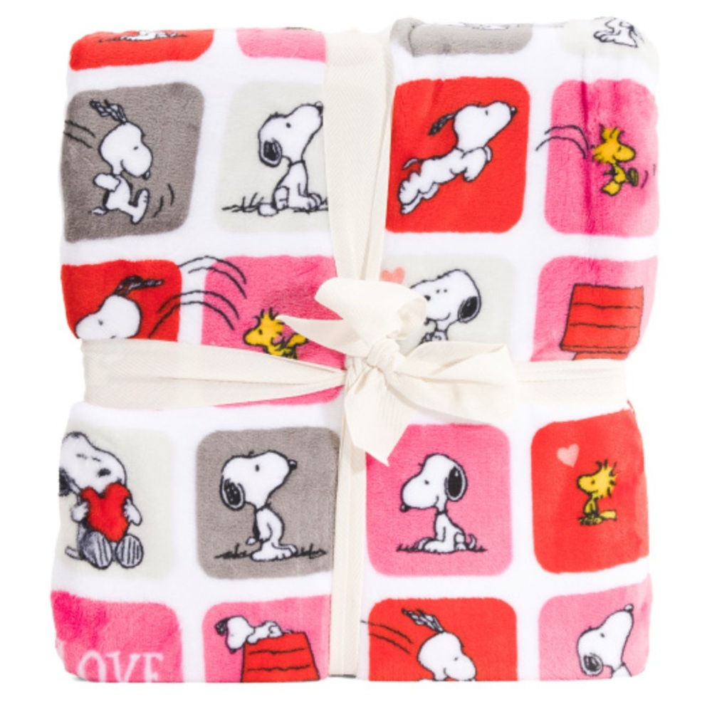 PEANUTS
QUEEN Valentine's Day Boxes Plush Blanket